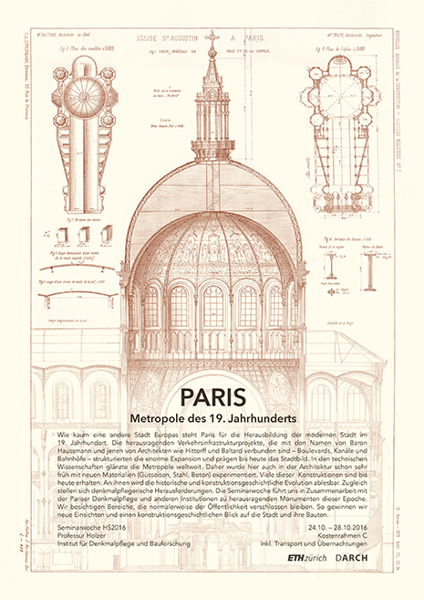 Paris - Metropole des 19. Jahrhunderts. Exkursion vom 24. bis 28. Oktober in der Seminarwoche HS 2016